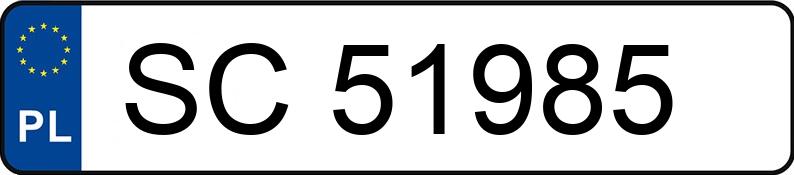 Numer rejestracyjny SC 51985 posiada DAEWOO Nexia 1.5 Kat. GL - SC51985