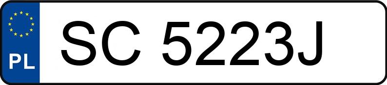 Numer rejestracyjny SC 5223J posiada FORD FOCUS C-MAX 1.8 TDCI - SC5223J