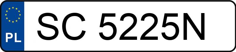 Numer rejestracyjny SC 5225N posiada OPEL ASTRA - SC5225N