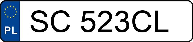 Numer rejestracyjny SC 523CL posiada LEXUS RX 350 3.5 MR`12 E5 - SC523CL