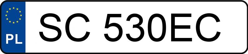 Numer rejestracyjny SC 530EC posiada BMW 320i MR`16 E6 F30 xDrive - SC530EC