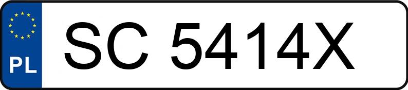 Numer rejestracyjny SC 5414X posiada MAN TGX - SC5414X