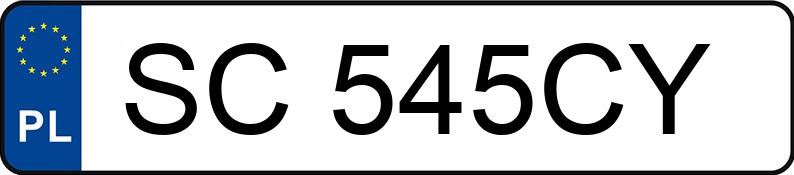 Numer rejestracyjny SC 545CY posiada AUDI SQ8 - SC545CY