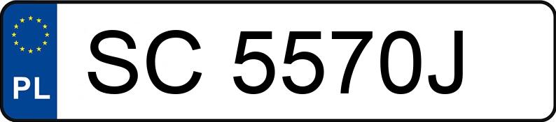 Numer rejestracyjny SC 5570J posiada RENAULT MEGANE SCENIC - SC5570J