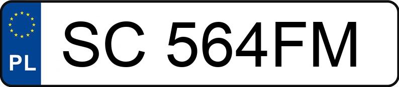 Numer rejestracyjny SC 564FM posiada VOLVO S40 - SC564FM