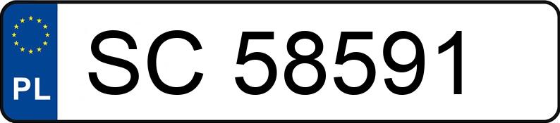 Numer rejestracyjny SC 58591 posiada OPEL OMEGA 2.0 16V - SC58591