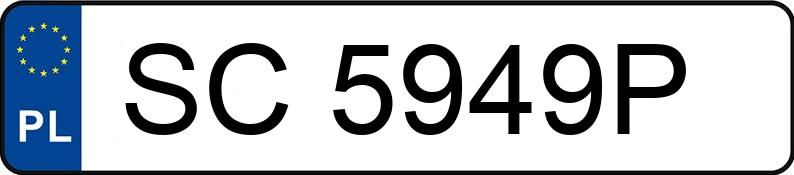 Numer rejestracyjny SC 5949P posiada BMW 325 TD Kat. E36 325 TD Kat. E36 - SC5949P