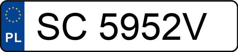 Numer rejestracyjny SC 5952V posiada DACIA DUSTER - SC5952V