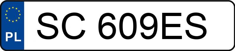 Numer rejestracyjny SC 609ES posiada TOYOTA COROLLA - SC609ES