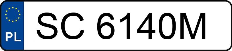 Numer rejestracyjny SC 6140M posiada TOYOTA Yaris 1.0 MR`06 E4 Terra - SC6140M