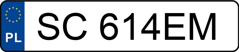 Numer rejestracyjny SC 614EM posiada BMW X5 XDRIVE30D G5X - SC614EM