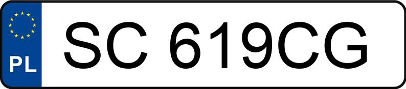 Numer rejestracyjny SC 619CG posiada MITSUBISHI Colt 1.5 MR`09 E5 Invite - SC619CG