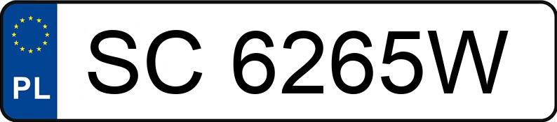Numer rejestracyjny SC 6265W posiada FORD FOCUS - SC6265W