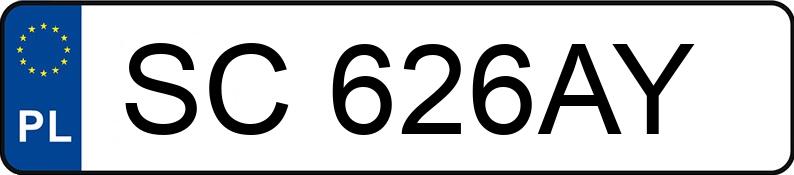 The registration number SC 626AY has RENAULT Megane Coupe dCi MR`09 E4 Expression 130 - SC626AY