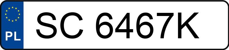 Numer rejestracyjny SC 6467K posiada VOLVO XC60 - SC6467K