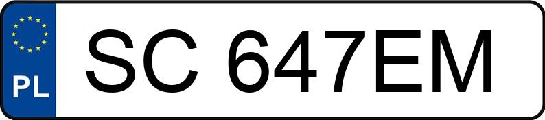 Numer rejestracyjny SC 647EM posiada AUDI A8 - SC647EM