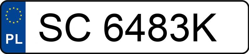 Numer rejestracyjny SC 6483K posiada SEAT IBIZA - SC6483K