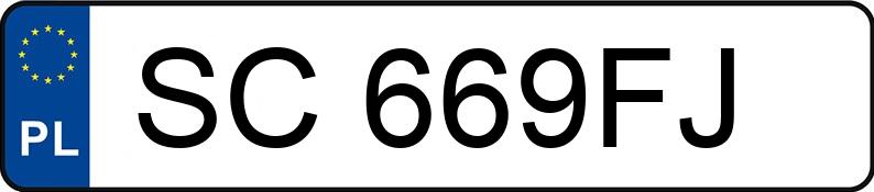 Numer rejestracyjny SC 669FJ posiada VOLKSWAGEN TRANSPORTER - SC669FJ