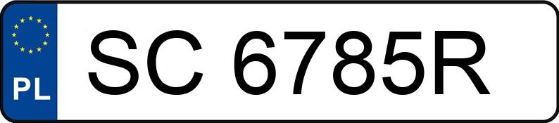 Numer rejestracyjny SC 6785R posiada AUDI Q7 - SC6785R