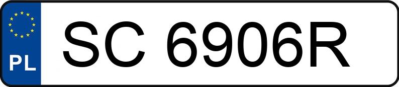 Numer rejestracyjny SC 6906R posiada TOYOTA AVENSIS - SC6906R