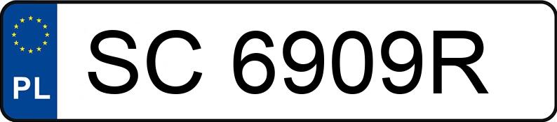 Numer rejestracyjny SC 6909R posiada SUBARU LEGACY - SC6909R