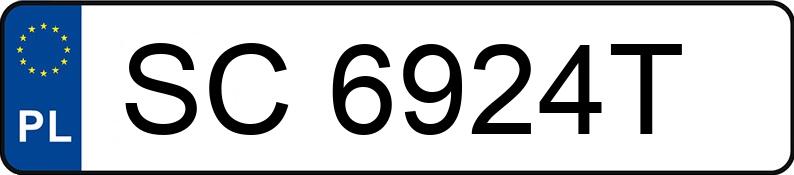 Numer rejestracyjny SC 6924T posiada FIAT PUNTO - SC6924T