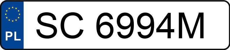 Numer rejestracyjny SC 6994M posiada BMW 320i Kat. E36 320i Kat. E36 - SC6994M