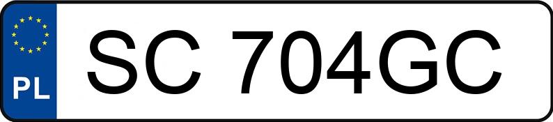 Numer rejestracyjny SC 704GC posiada AUDI A2 1.4 Kat. MR`02 E3 8Z A2 1.4 Kat. MR`02 E3 8Z - SC704GC