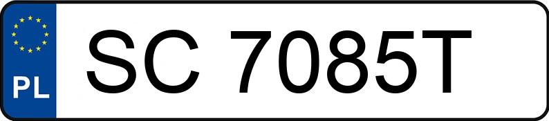 Numer rejestracyjny SC 7085T posiada MAZDA 6 - SC7085T