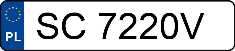 Numer rejestracyjny SC 7220V posiada OPEL CORSA - SC7220V
