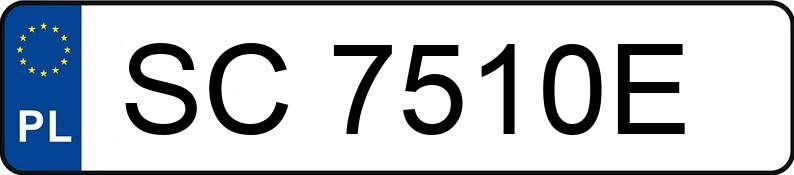 Numer rejestracyjny SC 7510E posiada CITROEN C5 1.8 16V MR`01 E3 X - SC7510E