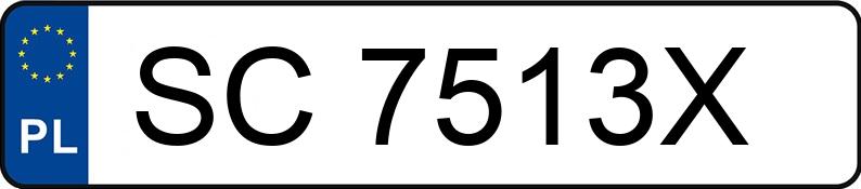 Numer rejestracyjny SC 7513X posiada AUDI A6 - SC7513X