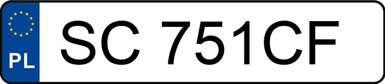 Numer rejestracyjny SC 751CF posiada BMW 525 - SC751CF