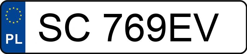 Numer rejestracyjny SC 769EV posiada SKODA FABIA - SC769EV