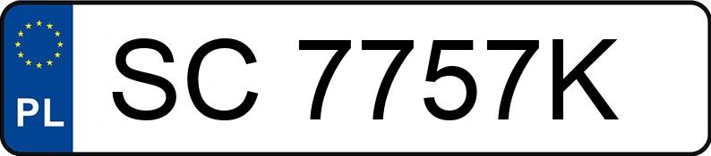 Numer rejestracyjny SC 7757K posiada SCHMITZ CARGOBULL AG SCS24/L-13.62MB VARIOS S01 - SC7757K