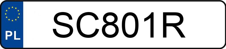 Numer rejestracyjny SC 801R posiada BETA  C5 - SC801R