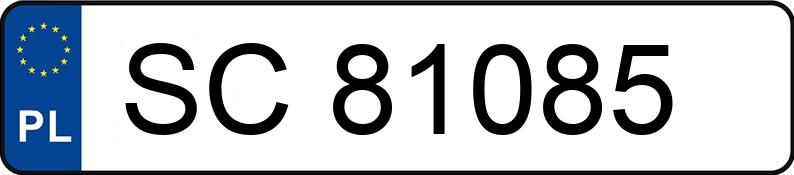 Numer rejestracyjny SC 81085 posiada AUDI 80 Avant 1.9 TDi Kat. B4 80 Avant 1.9 TDi Kat. B4 - SC81085