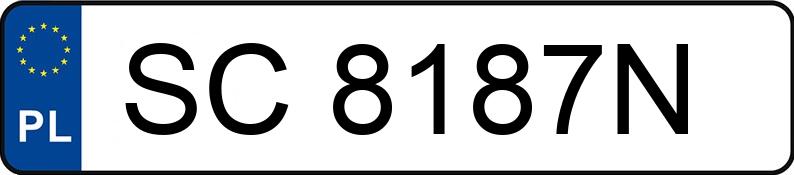 Numer rejestracyjny SC 8187N posiada AUDI A4 1.6 Kat. MR`99 B5 Aut. - SC8187N