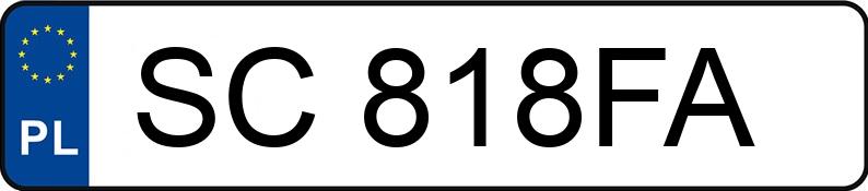 Numer rejestracyjny SC 818FA posiada FORD MONDEO - SC818FA