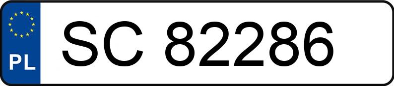 Numer rejestracyjny SC 82286 posiada FIAT PUNTO - SC82286
