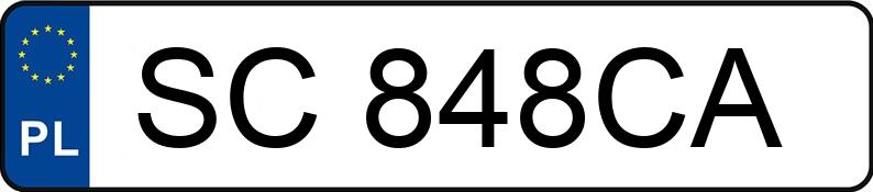 Numer rejestracyjny SC 848CA posiada AUDI S8 - SC848CA