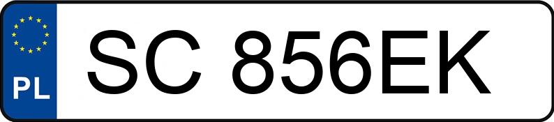 Numer rejestracyjny SC 856EK posiada CITROEN C3 - SC856EK
