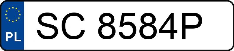 Numer rejestracyjny SC 8584P posiada FORD Kuga 2.0 CRD MR`08 E5 Titanium 4WD - SC8584P