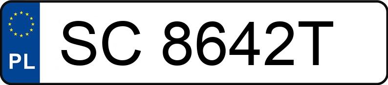 Numer rejestracyjny SC 8642T posiada TOYOTA Yaris 1.0 MR`17 E6 Active - SC8642T