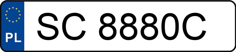 Numer rejestracyjny SC 8880C posiada JEEP CHEROKEE - SC8880C