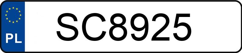 Numer rejestracyjny SC 8925 posiada URSUS C 328 - SC8925