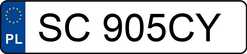 Numer rejestracyjny SC 905CY posiada BMW 118I - SC905CY