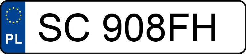 Numer rejestracyjny SC 908FH posiada MERCEDES-BENZ AMG A 45 - SC908FH