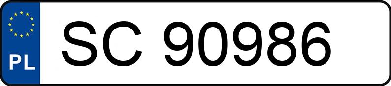 Numer rejestracyjny SC 90986 posiada VOLVO V50 - SC90986