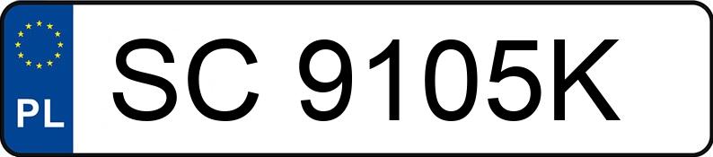 Numer rejestracyjny SC 9105K posiada NISSAN Primera 1.8 MR`00 Comfort High - SC9105K